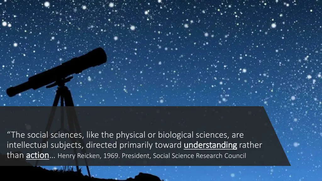 the social sciences like the physical