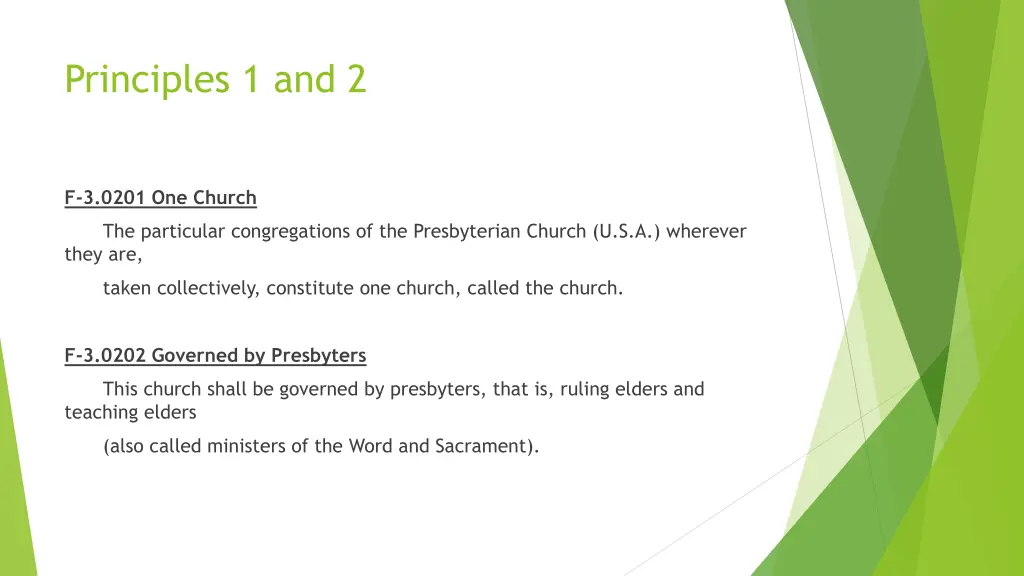 principles 1 and 2
