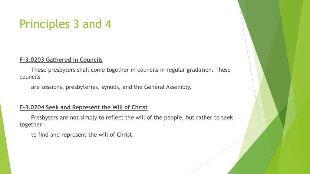 principles 3 and 4