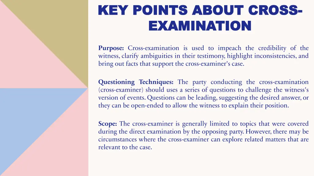 key points about cross key points about cross