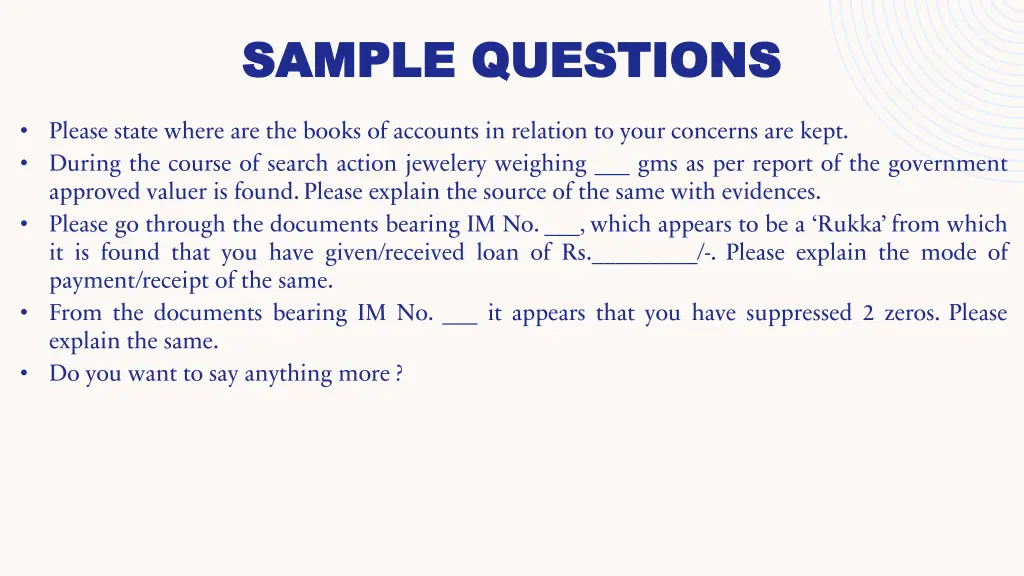 sample questions sample questions 2