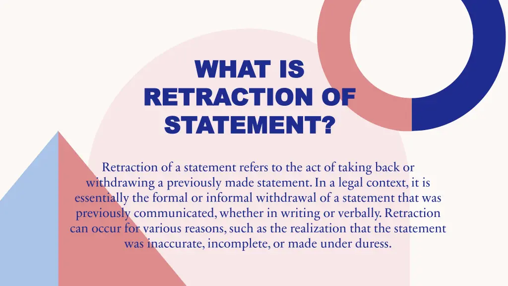 what is what is retraction of retraction