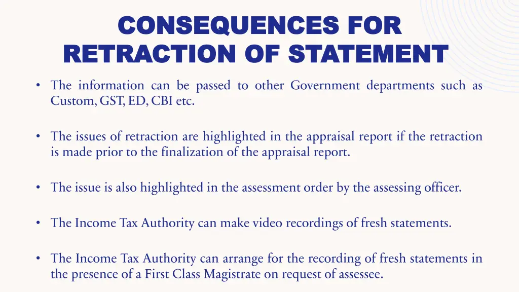 consequences for consequences for retraction 1