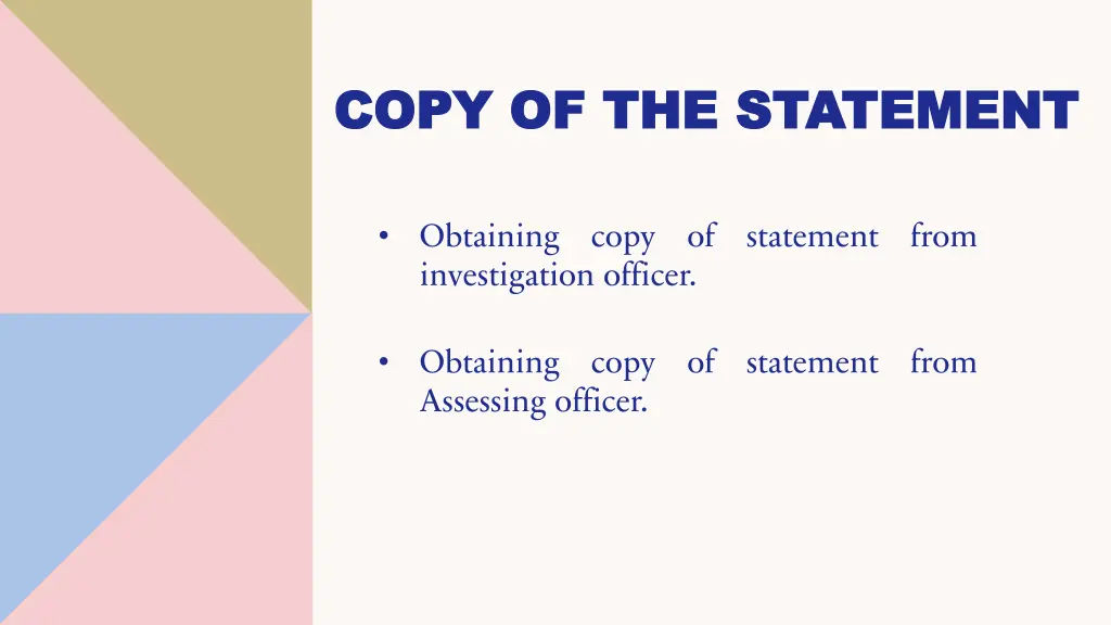 copy of the statement copy of the statement