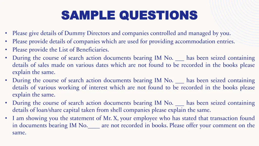 sample questions sample questions 1