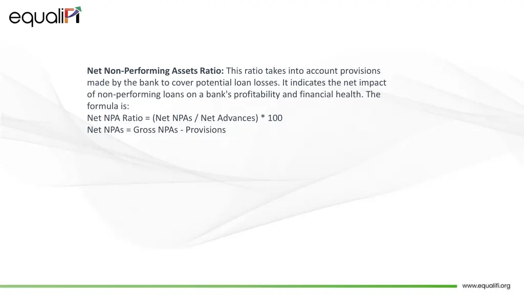 net non performing assets ratio this ratio takes