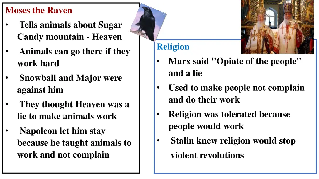 moses the raven tells animals about sugar candy