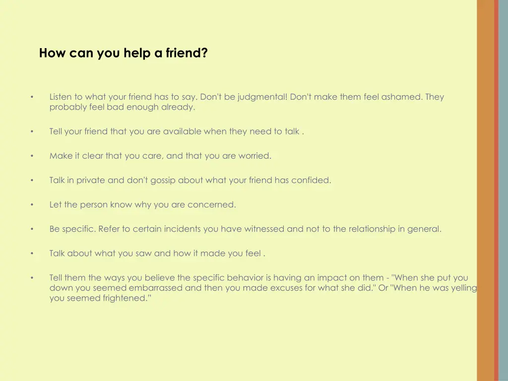 how can you help a friend