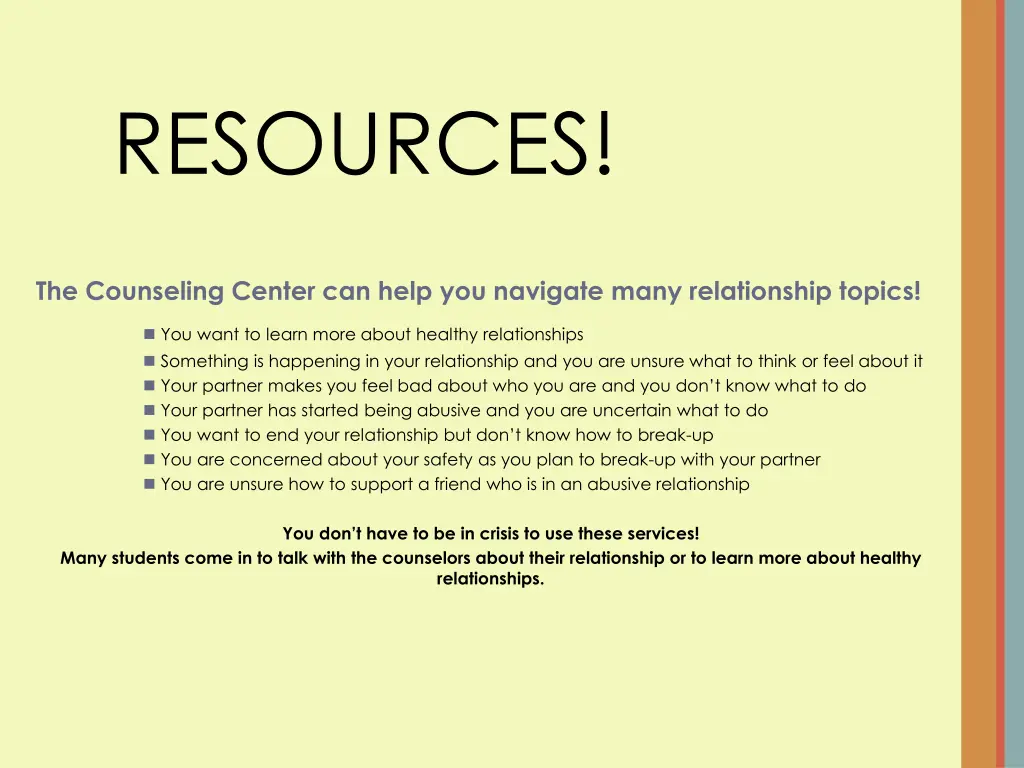 resources