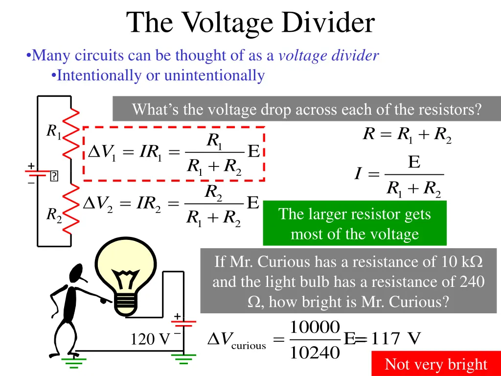 the voltage divider many circuits can be thought