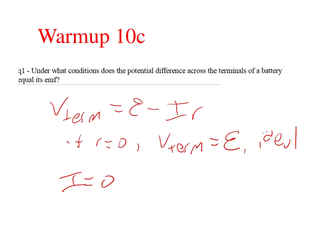 warmup 10c 1