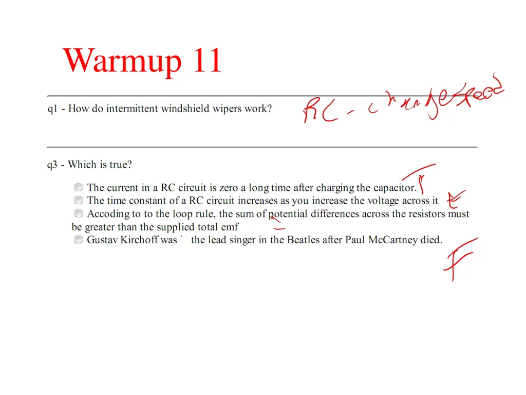 warmup 11