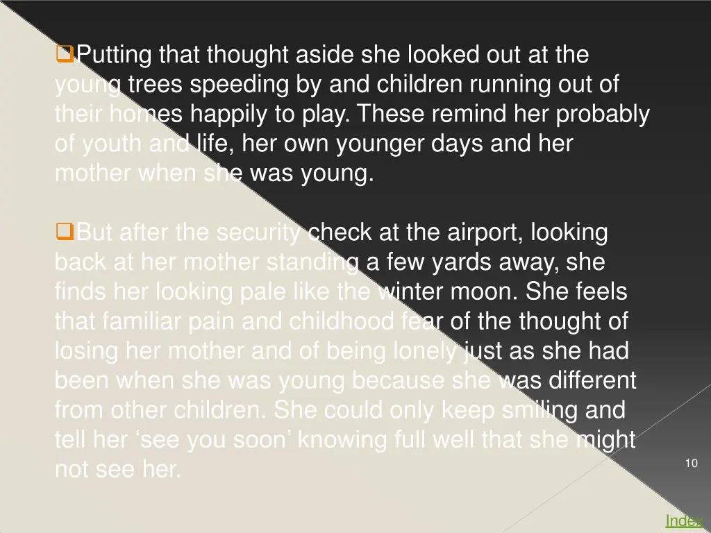 putting that thought aside she looked