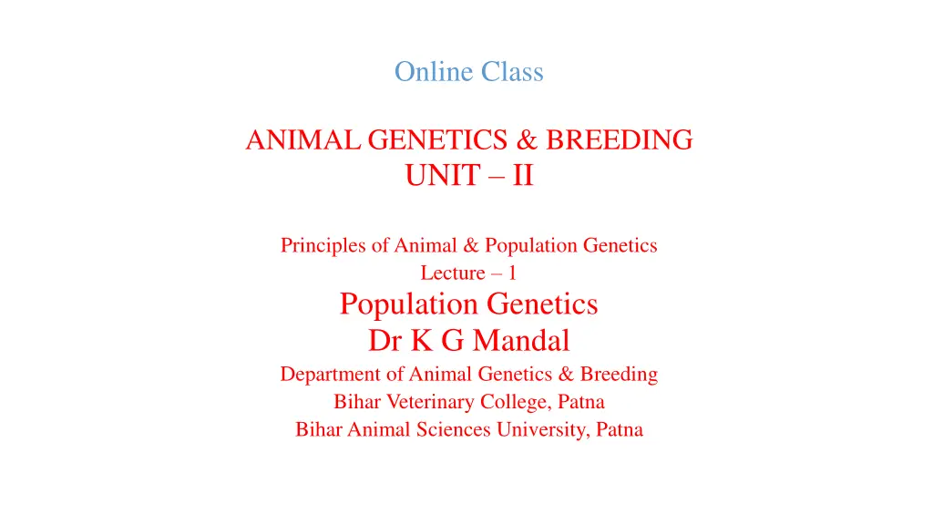 online class