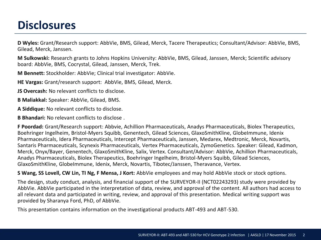 disclosures