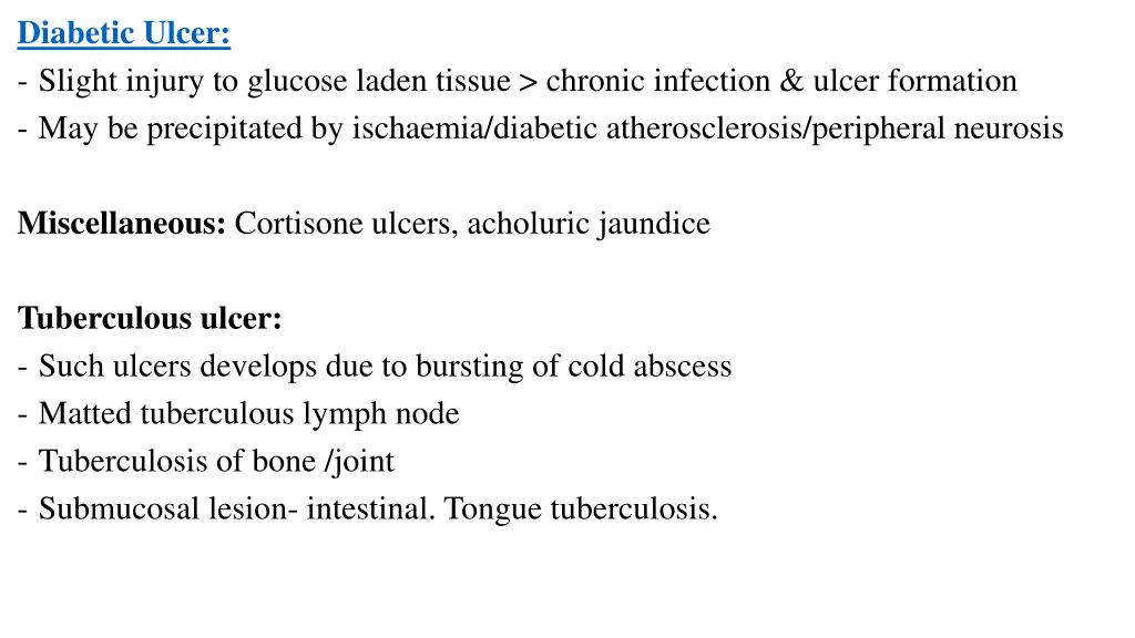 diabetic ulcer slight injury to glucose laden