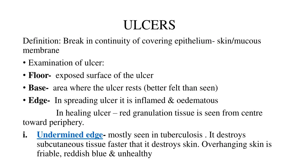 ulcers