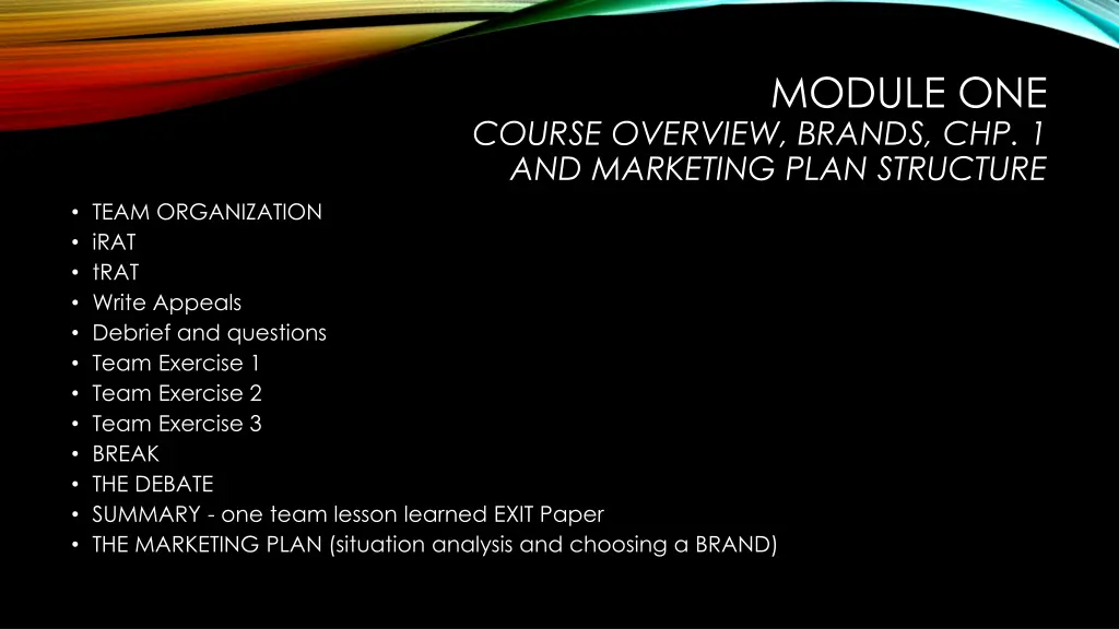 module one