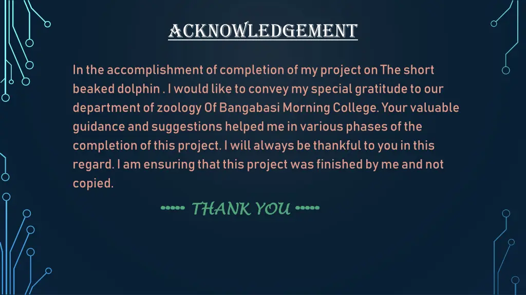 acknowledgement