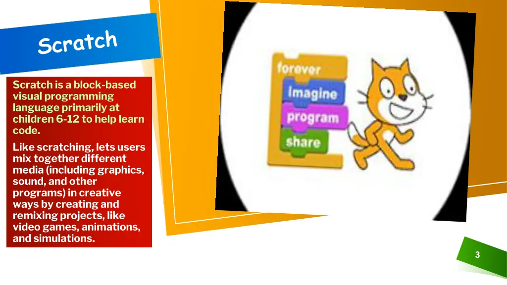scratch is a block based visual programming