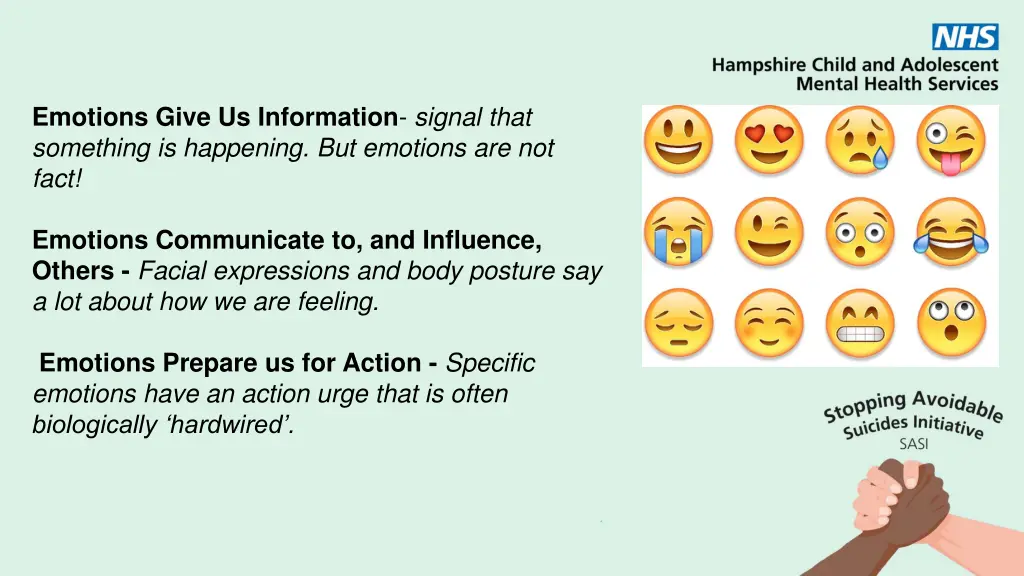 emotions give us information signal that