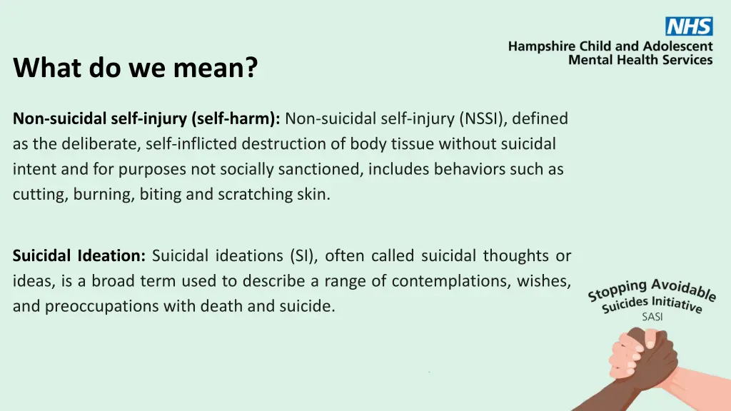 what do we mean