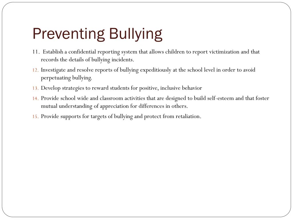 preventing bullying 1