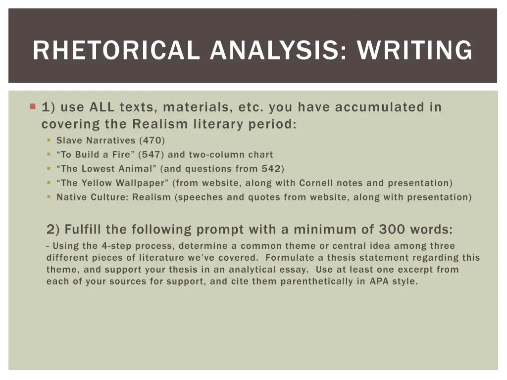 rhetorical analysis writing 1