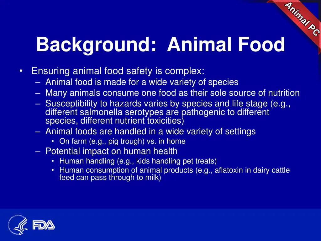 background animal food