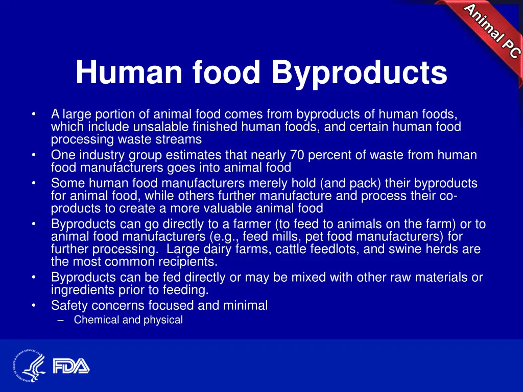 human food byproducts
