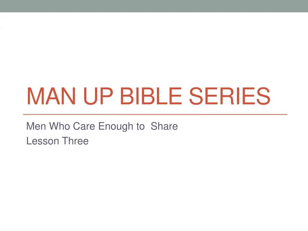 man up bible series