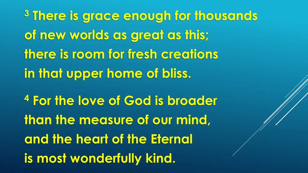 3 there is grace enough for thousands