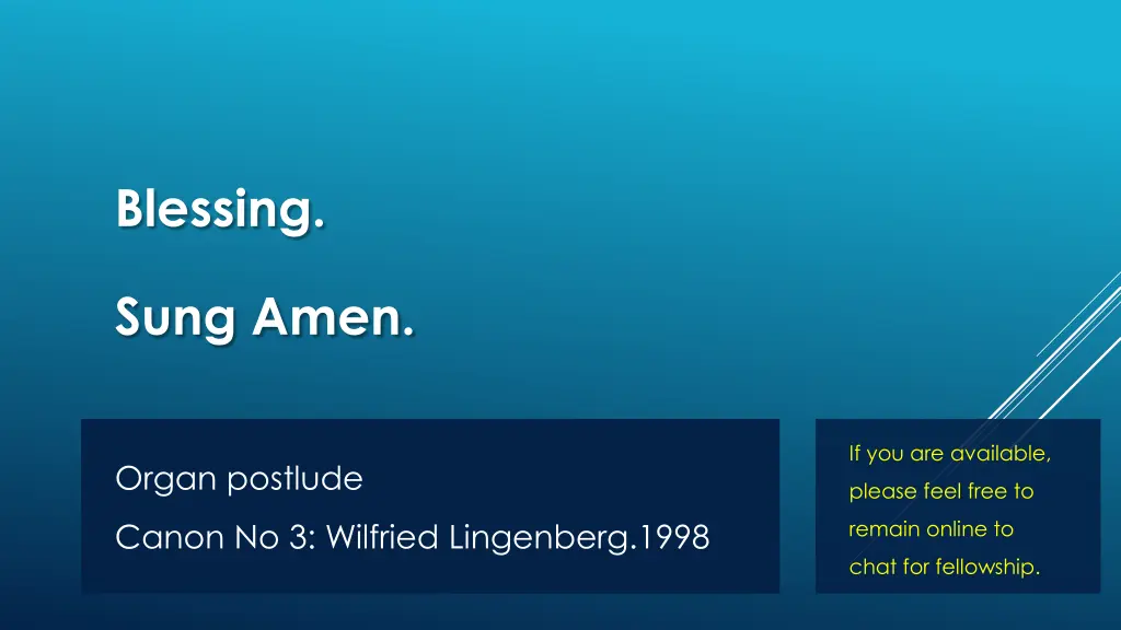 blessing