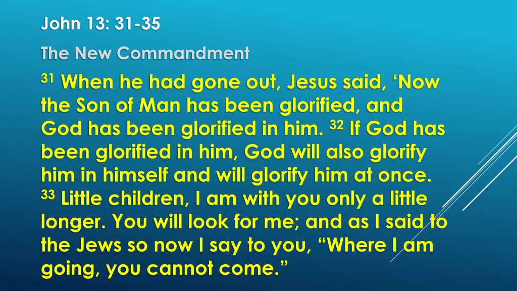 john 13 31 35