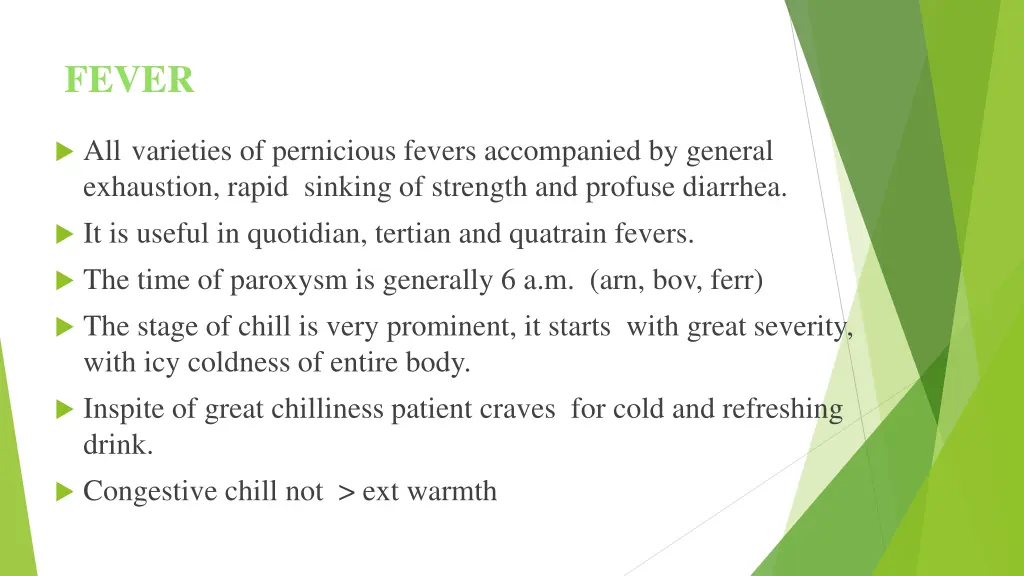 fever