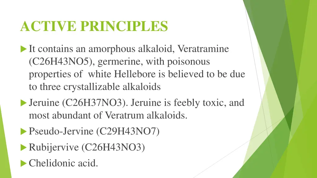 active principles