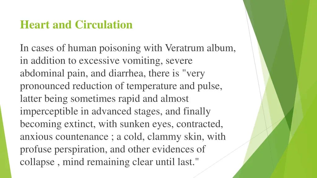 heart and circulation