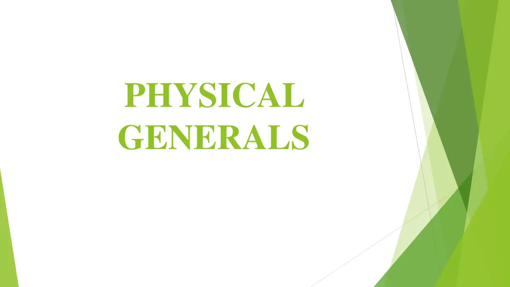 physical generals
