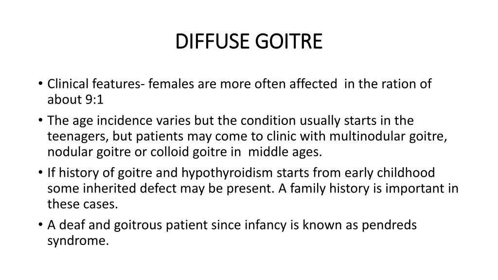 diffuse goitre diffuse goitre