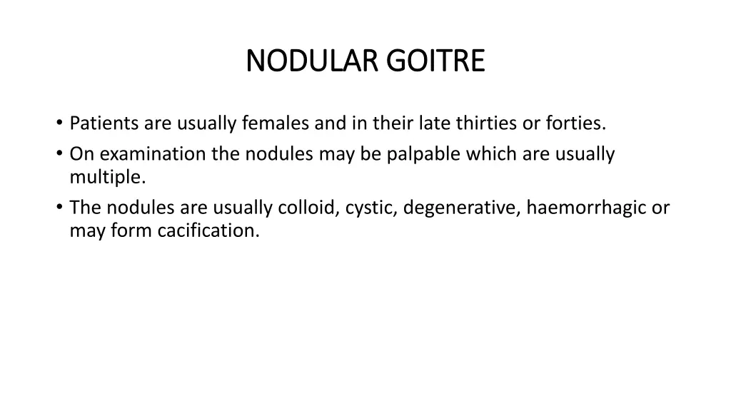 nodular goitre nodular goitre