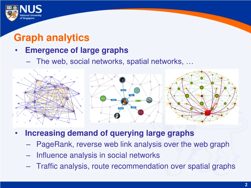 graph analytics emergence of large graphs