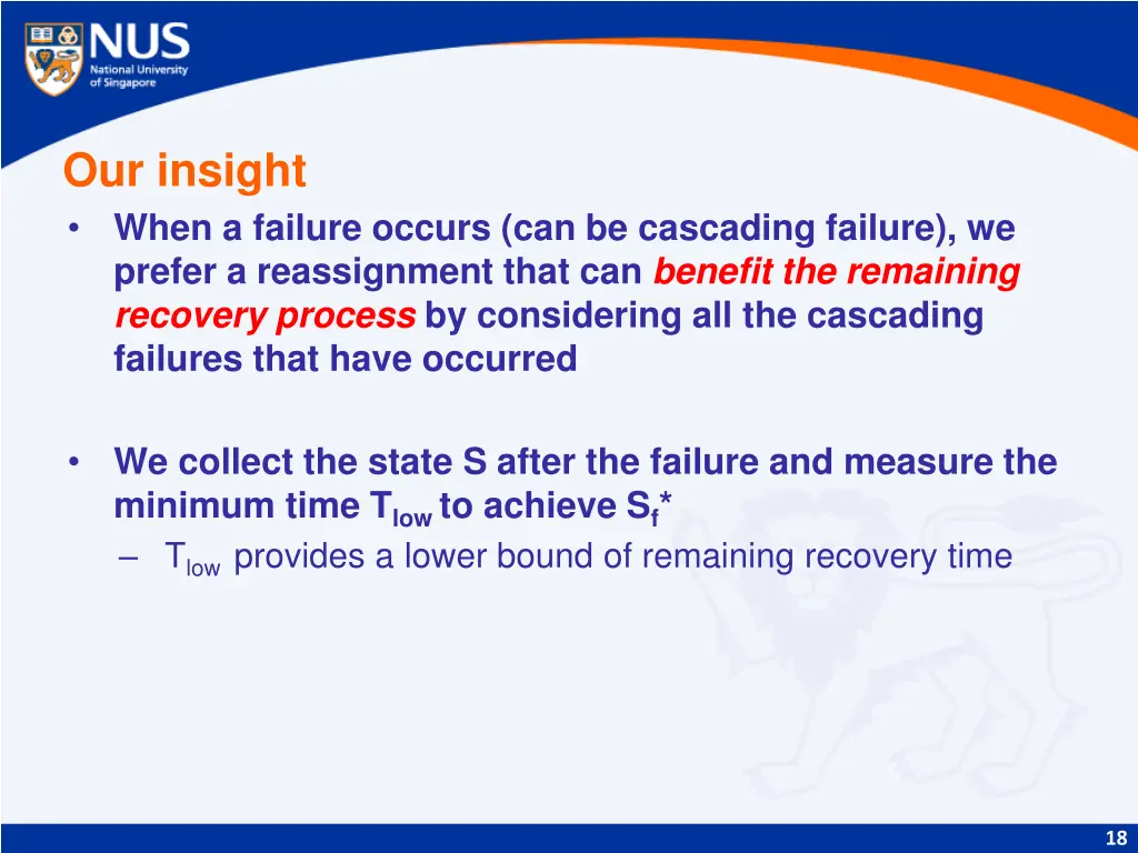 our insight when a failure occurs