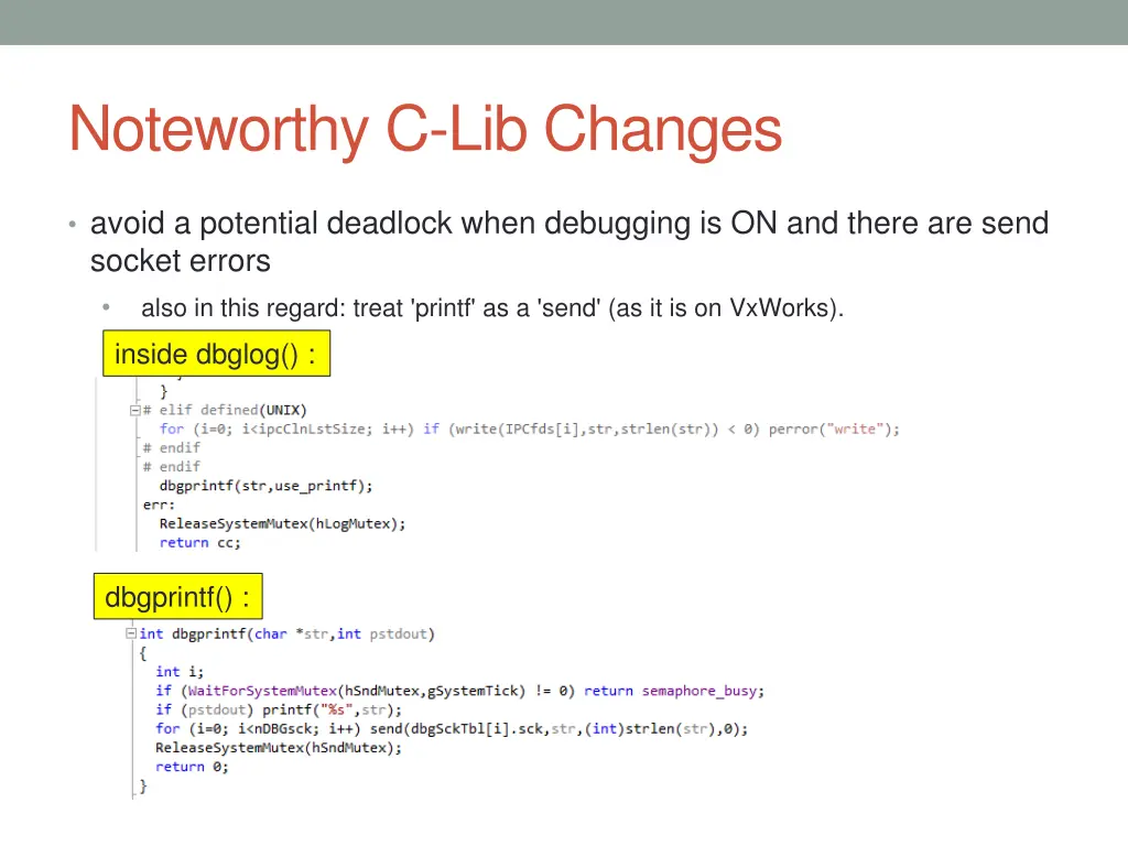 noteworthy c lib changes 2