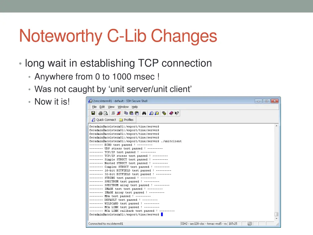 noteworthy c lib changes 5