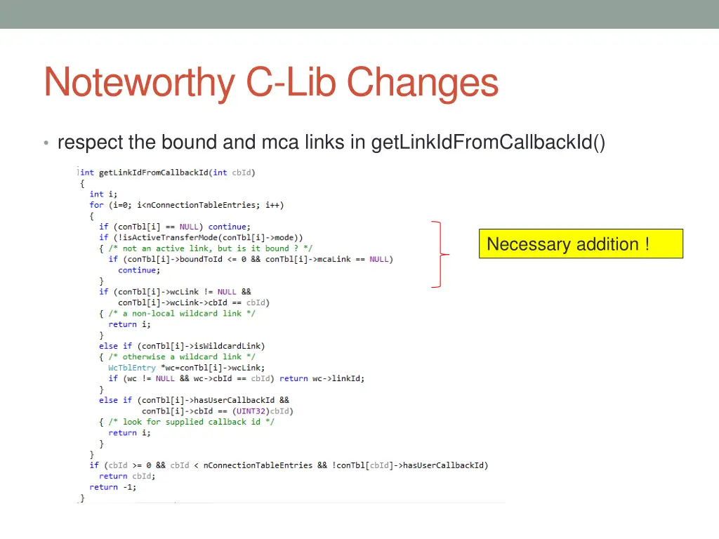 noteworthy c lib changes 6
