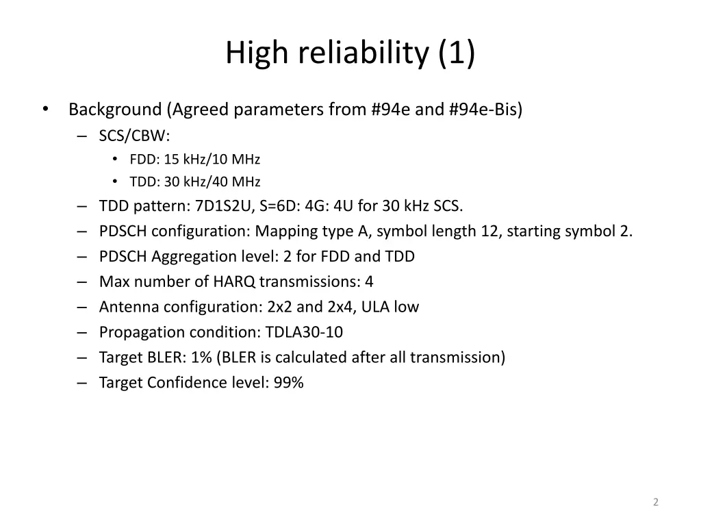 high reliability 1