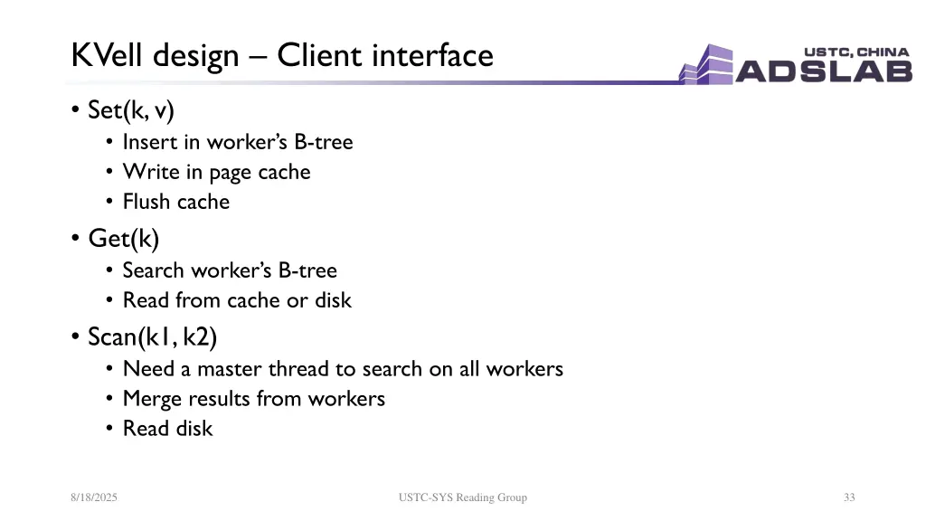 kvell design client interface