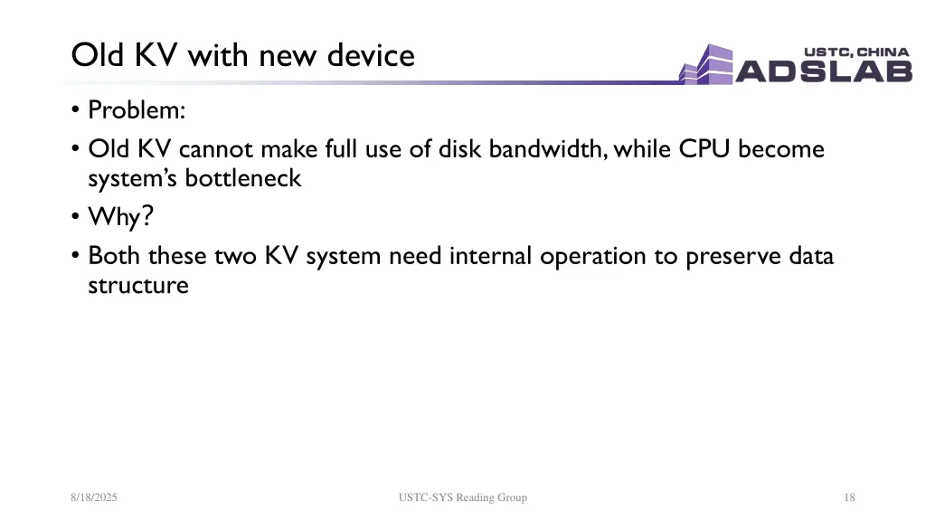 old kv with new device 1