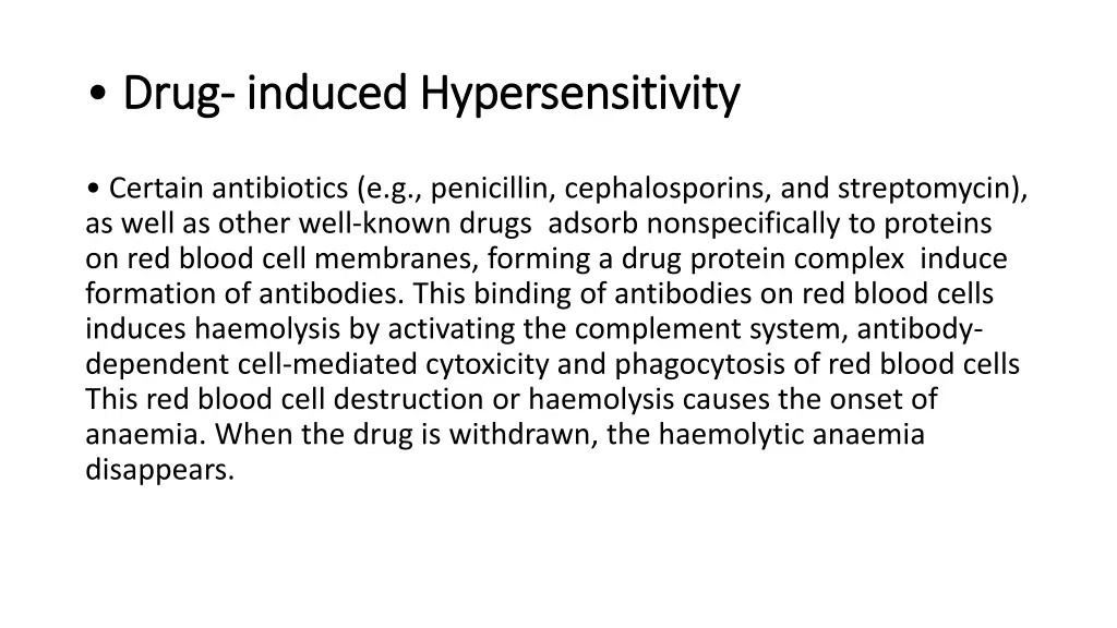 drug drug induced hypersensitivity induced