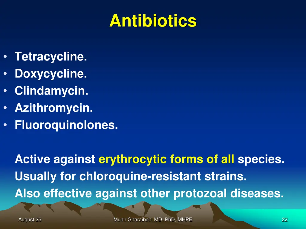 antibiotics